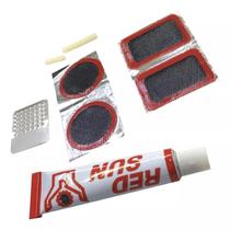 Kit Remendo Conserto Reparo Pneu Bicicleta A Frio C/8 Peças Kit Remendo Conserto Reparo Pneu Bicicleta A Frio C/8 Peças
