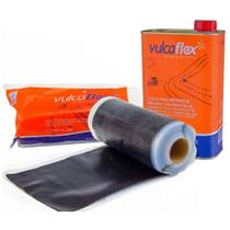 Kit Remendo Quente Vulcanite + Cola Preta - Kit Vulcaflex