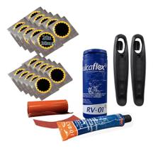 Kit Remendo Reparo Câmara Ar Bike + 20 Remendo Estrela Vipal Kit Remendo Reparo Câmara Ar Bike + 20 Remendo Estrela Vipal
