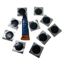 Kit Remendo Reparo Câmara Ar De Bike 10 Rem. Estrela + Cola