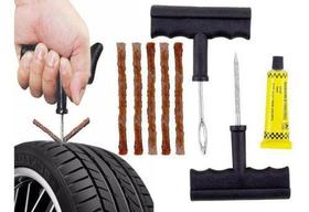 Kit Remendo Reparo De Pneu Carro Bicicleta Com 5 Macarrões - Idea Kit Remendo Reparo De Pneu Carro Bicicleta Com 5 Macarrões - Idea