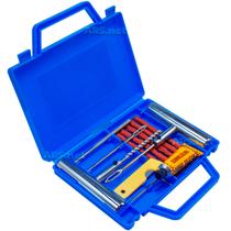 Kit Remendo Reparo Pneu Metal Macarrão Para Carro Moto Universal Com Maleta Kit Remendo Reparo Pneu Metal Macarrão Para Carro Moto Universal Com Maleta