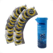 Kit Remendo Vipal Moto Bicicleta 30mm Estrela 20 Pç Cola Kit Remendo Vipal Moto Bicicleta 30mm Estrela 20 Pç Cola