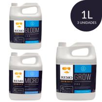 KIT Remo Nutrients Bloom, Grow e Micro 1 Litro KIT Remo Nutrients Bloom, Grow e Micro 1 Litro