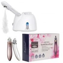Kit Removedor Cravos Espinhas à Vácuo Sucção + Vaporizador Vapor Facial Ozônio Kit Removedor Cravos Espinhas à Vácuo Sucção + Vaporizador Vapor Facial Ozônio