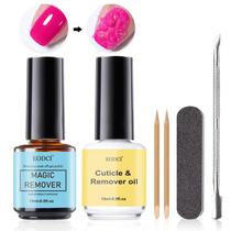 Kit Removedor de Esmalte em Gel Eodci Magic - Com Óleo de Cutícula (30ml)