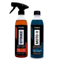 Kit Removedor de Piche e Cola 500ml + Shampoo Moto-V 500ml Vonixx