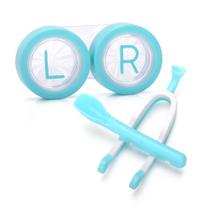 Kit removedor e aplicador de lentes de contato ofone com espátula de silicone e estojo Kit removedor e aplicador de lentes de contato ofone com espátula de silicone e estojo