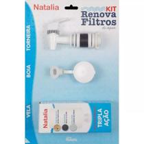 Kit Renova Filtro Vela Tripla Ação + Boia + Torneira Cromada - GMOLD