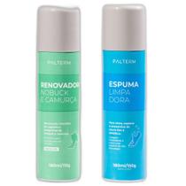 Kit Renovador de Couro Nobuck e Camurca Incolor e Espuma Limpadora de Calcados - Palterm