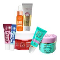Kit Renovadores Colágeno Lábios de Fada Rosa Mosqueta Kokeshi