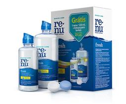 Kit renu fresh solução 355ml + solução com 120ml + estojo para lentes