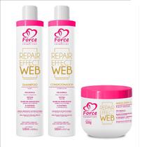 Kit Repair Effect Web Force Cosméticos Reparação PósQuímica com Efeito Teia Lançamento Kit Repair Effect Web Force Cosméticos Reparação PósQuímica com Efeito Teia Lançamento