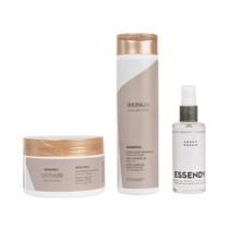 Kit Repair Shampoo, Máscara 250ml e Drops De 60ml