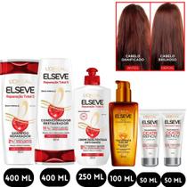 Kit Reparação Total 5 Elseve Leave-In Cicatri Renov Oleo Cre