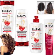 Kit Reparação Total 5 Elseve Loreal Paris Leave-In 100ml Cicatri Renov Antifrizz Cabelos Danificados Kit Reparação Total 5 Elseve Loreal Paris Leave-In 100ml Cicatri Renov Antifrizz Cabelos Danificados
