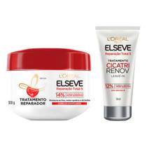 Kit Reparação Total Máscara + Cicatri Renov 50 Ml Elseve Kit Reparação Total Máscara + Cicatri Renov 50 Ml Elseve