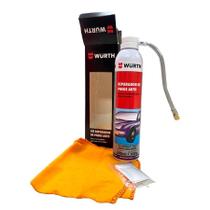 Kit Reparador de Pneus Auto Reparador 300ml, Flanela e Luva Descartável Wurth 0893092001 Kit