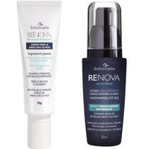 Kit Reparador Facial Serum Preenchedor de Rugas e Creme Olhos Remove Olheira Linhas de Expressão Renova Kit Reparador Facial Serum Preenchedor de Rugas e Creme Olhos Remove Olheira Linhas de Expressão Renova