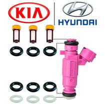 Kit Reparo Bico Injetor Kia Picanto Hyundai Hb20 3 Cilindros