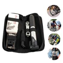 Kit Reparo Bike Bolsa Ferramentas Bomba Selim Remendo