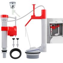 Kit Reparo Caixa Acoplada Banheiro Vaso Assento Sanitario Descarga Botao Acionamento Superior