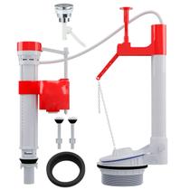 Kit Reparo Completo Caixa Acoplada Acionamento Superior Botao Vaso Descarga Banheiro Sanitario Drenagem Lavabo