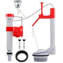 Kit Reparo Completo Caixa Acoplada Botao Acionamento Superio Descarga Vaso Sanitario Banheiro Drenagem Privada Lavabo