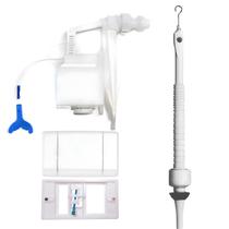 Kit Reparo Completo e Acabamento Elegance Branco Caixa de Descarga Embutida Montana M9000 - A604280110K100