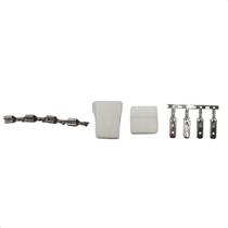 Kit Reparo Conectores Som Automotivo 4 Vias Terminal 6,3mm Macho Fêmea