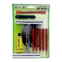 Kit Reparo Conserto De Pneu Furado Moto Carro 9 Peças Metal Kit Reparo Conserto De Pneu Furado Moto Carro 9 Peças Metal