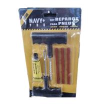 Kit Reparo Conserto Pneu C/ 3 Macarrões Carro Moto NAVY PRO Kit Reparo Conserto Pneu C/ 3 Macarrões Carro Moto NAVY PRO