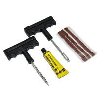 Kit Reparo Conserto Pneu S/ Câmera 3 Macarrões Carro Moto