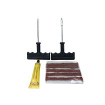 Kit Reparo Conserto Remendo Pneu Carro Moto Sem Camara com Macarrão e Emergencial