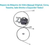 Kit Reparo da Máquina de Vidro Manual, Corsa, portas traseiras cód0165 Kit Reparo da Máquina de Vidro Manual, Corsa, portas traseiras cód0165