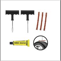 Kit Reparo de Metal para Pneus de Carros Motos + Macarrão + Maleta premium 12 Peças
