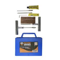 Kit reparo de pneu 12peças maleta completo metal