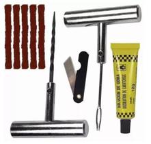 Kit Reparo De Pneu Completo Sem Câmera Carro Moto 9 peças - Idea Kit Reparo De Pneu Completo Sem Câmera Carro Moto 9 peças - Idea