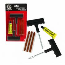 Kit Reparo de Pneus Sem Câmara com Macarrão para Carro e Moto
