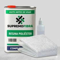 Kit Reparo Fibra De Vidro 2 Kg De Manta 4kg De Resina