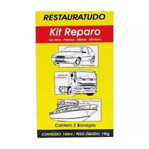 Kit Reparo Fibra Plástico Metais Madeira Resina Epoxi Grades