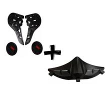 Kit Reparo Fixação Completo LS2 FF358 FF396 Norisk FF385 Fw3 Fechado Mais Narigueira Alta