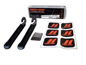 Kit Reparo Furo Bike High One Espátula Lixa Remendo