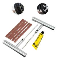 Kit Reparo Macarrão Remendo Pneu Metal Carro Moto Sem Câmara