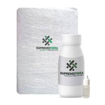 Kit Reparo Manta Fibra De Vidro 1.40x20 + 500gr De Resina