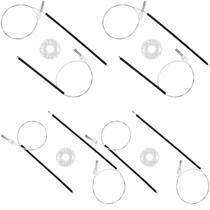 Kit Reparo Maquina Elevador De Vidro Elétrico Gol G5 G6 Voyage Novo Para 4 Portas Dianteiras e Traseiras