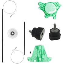Kit Reparo Maquina Elevador De Vidro Elétrico Vw Volkswagen Fox Para Porta Traseira Com Suporte De Roldana e Arraste Kit Reparo Maquina Elevador De Vidro Elétrico Vw Volkswagen Fox Para Porta Traseira Com Suporte De Roldana e Arraste