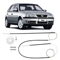 Kit Reparo Maquina Vidro Elétrico Volkswagen Vw Gol G3 1997 Em Diante Portas Dianteiras Com Roldana 10081 Deslizante