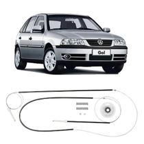 Kit Reparo Maquina Vidro Elétrico Volkswagen Vw Gol G3 Portas Da Frente Dianteiras Com Roldana 10114