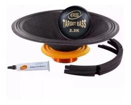 Kit Reparo Original Eros 18 Pol. Target Bass 3.3k 1650w Rms 4 Ohms Alto Falante Subwoofer